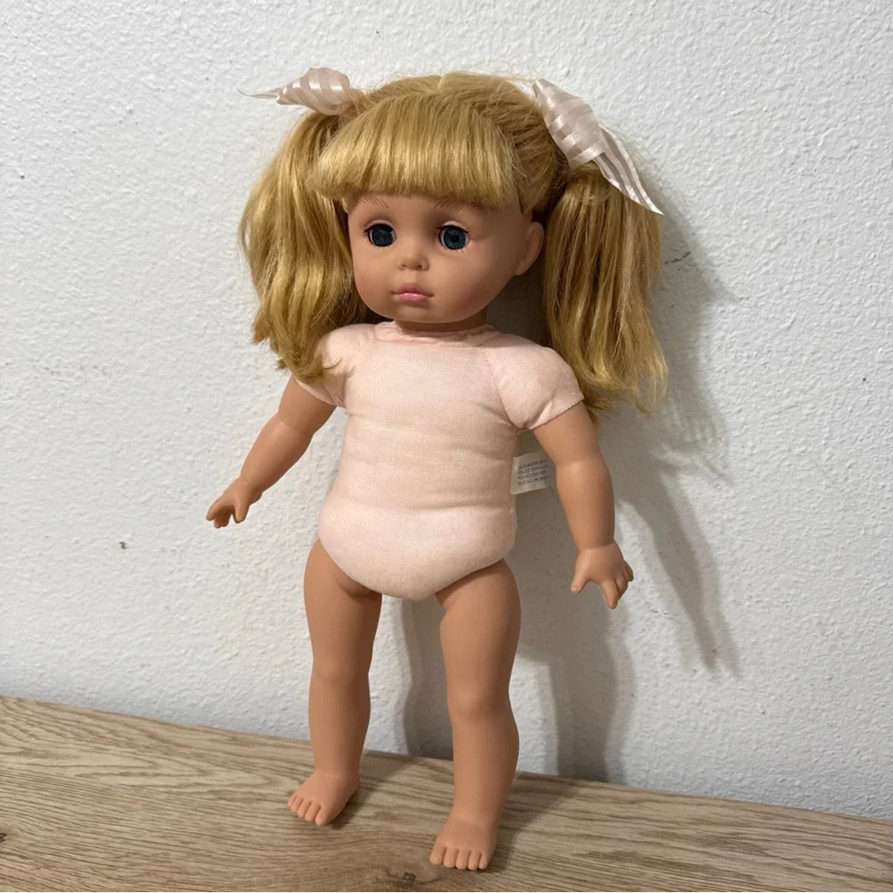 Alexander Doll Co 14” Blonde Vinyl Doll 1999 Vintage Pigtails‎ Sleepy Eyes